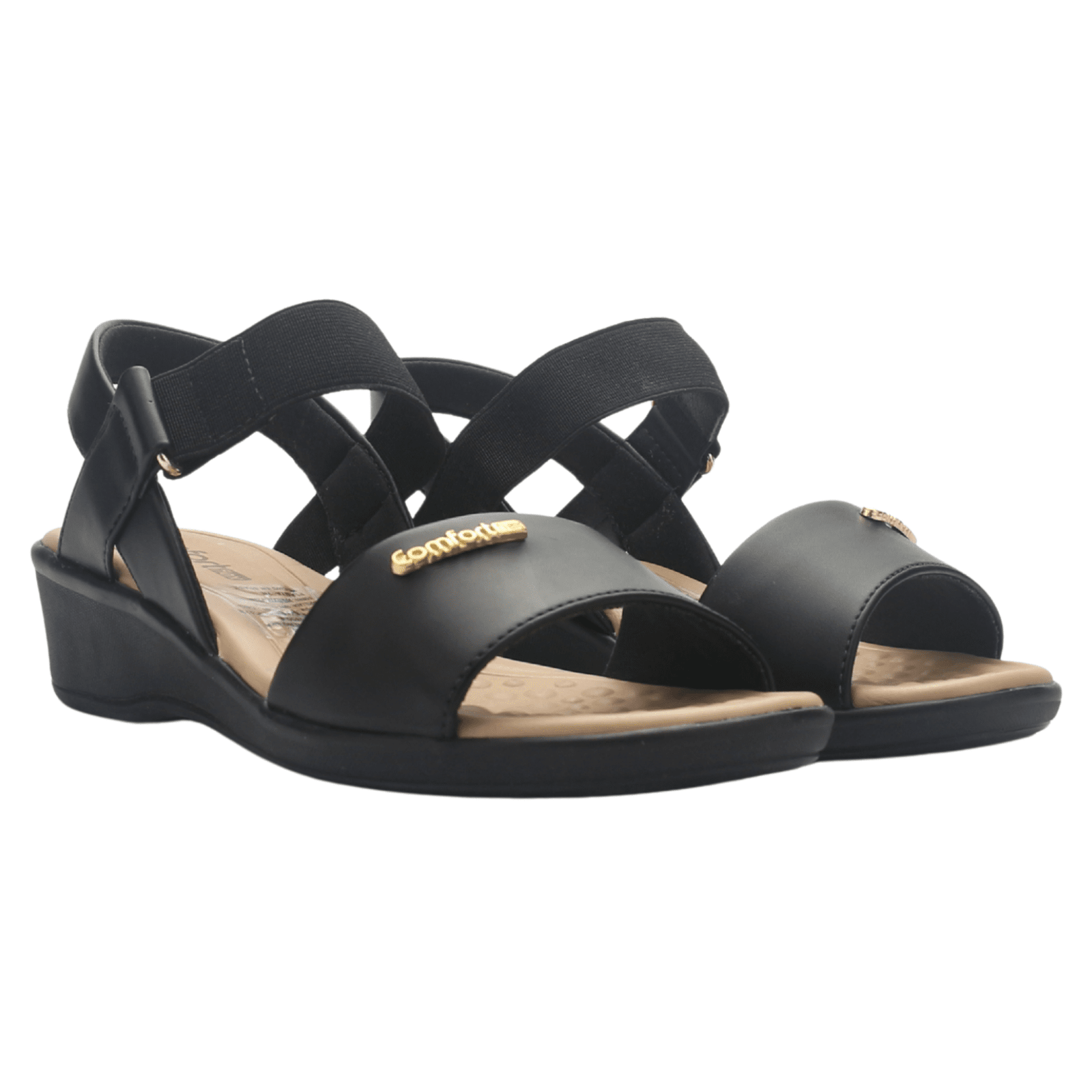 Sandalia Negro Mujer Comfortflex 2572403 Casual Sandalias Comfortflex 