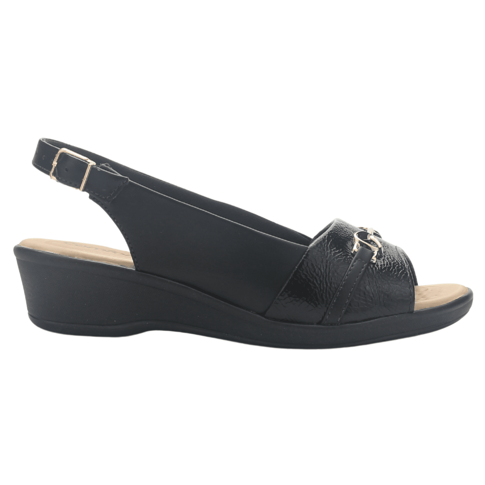 Sandalia Negro Mujer Comfortflex 2572404 Casual Sandalias Comfortflex 