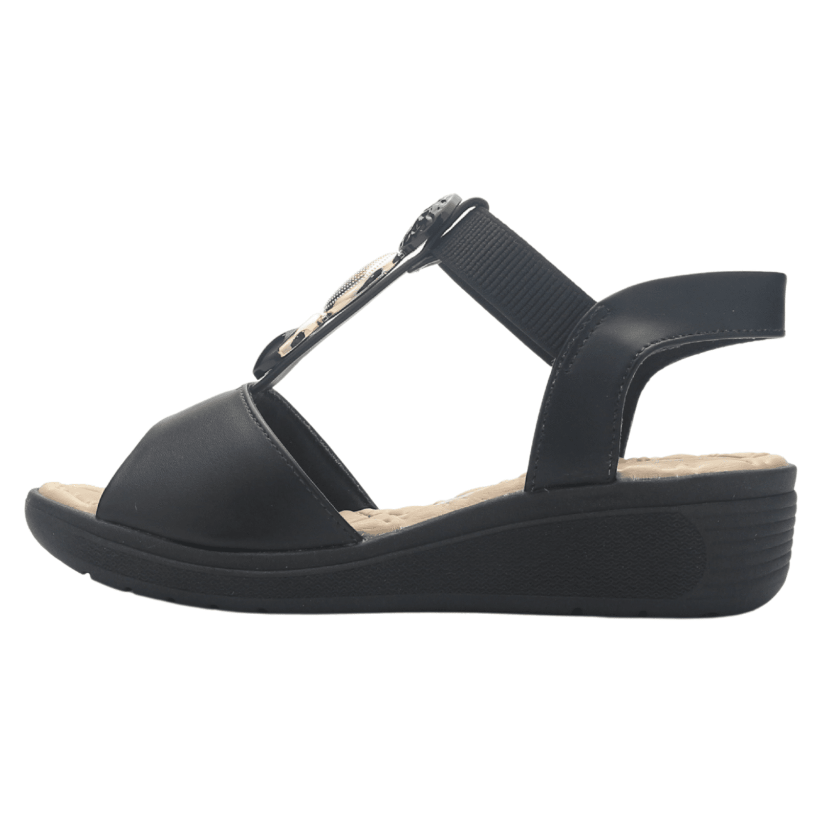 Sandalia Negro Mujer Comfortflex 2586404 Casual Sandalias Comfortflex 