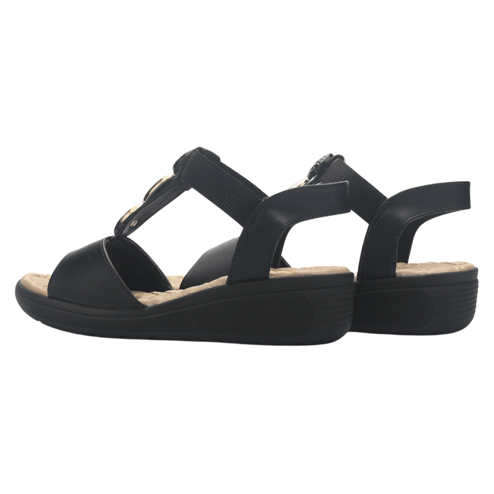Sandalia Negro Mujer Comfortflex 2586404 Casual Sandalias Comfortflex 
