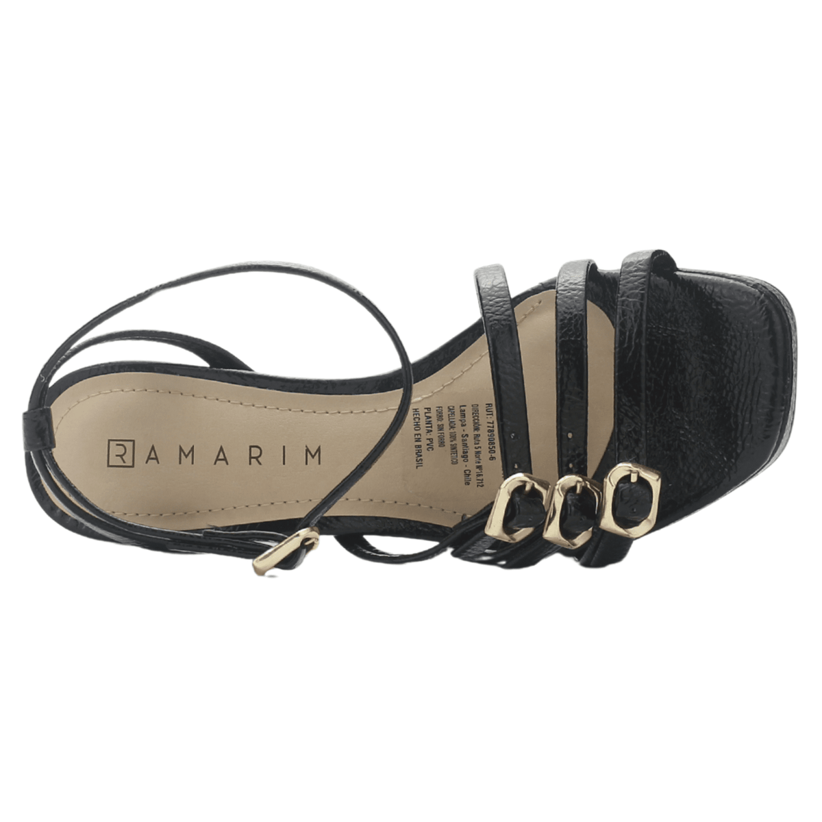 Sandalia Negro Mujer Ramarim 2557204 Casual Sandalias Ramarim 