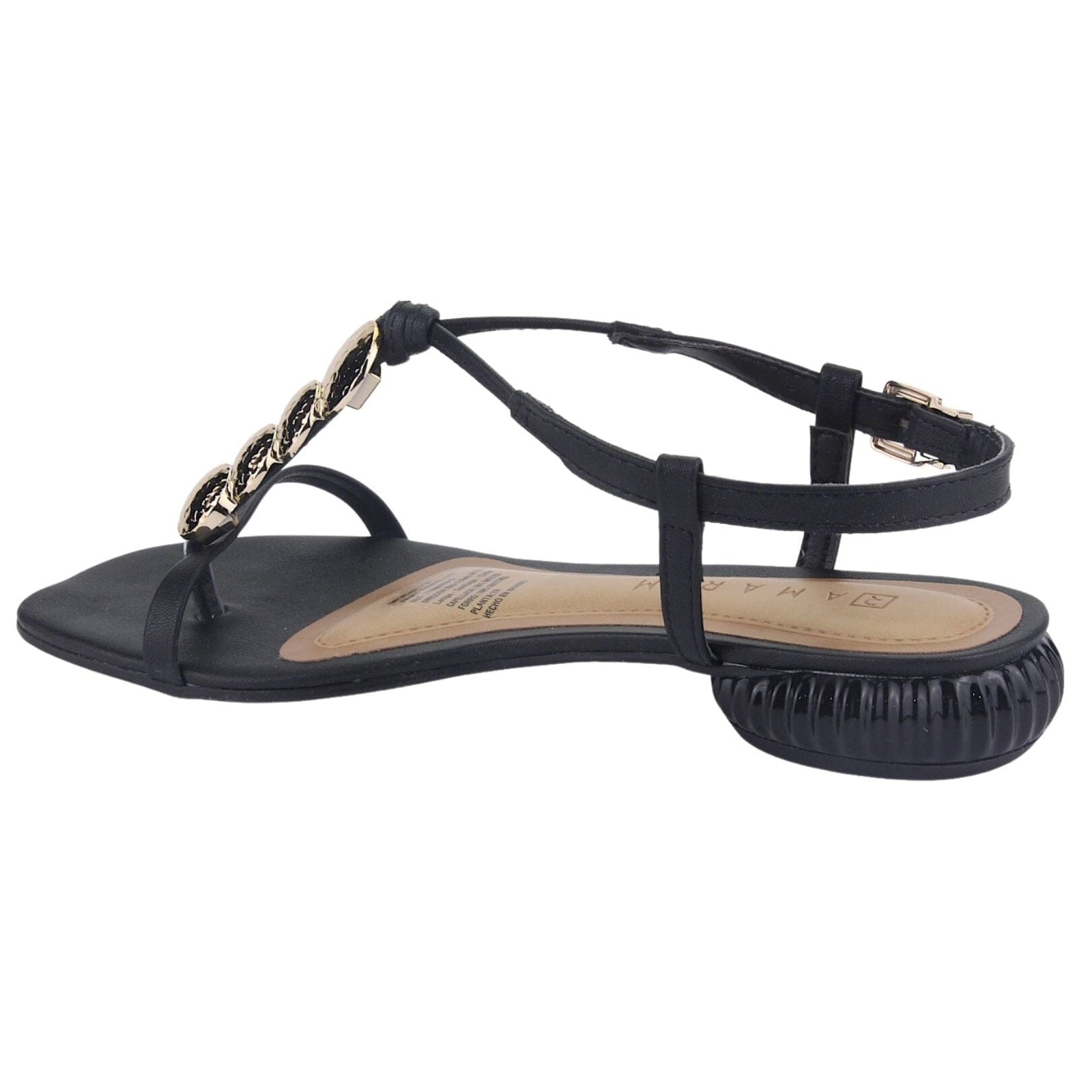 Sandalia Ramarim Mujer 213202 Negro Casual Botines Taco Ramarim 