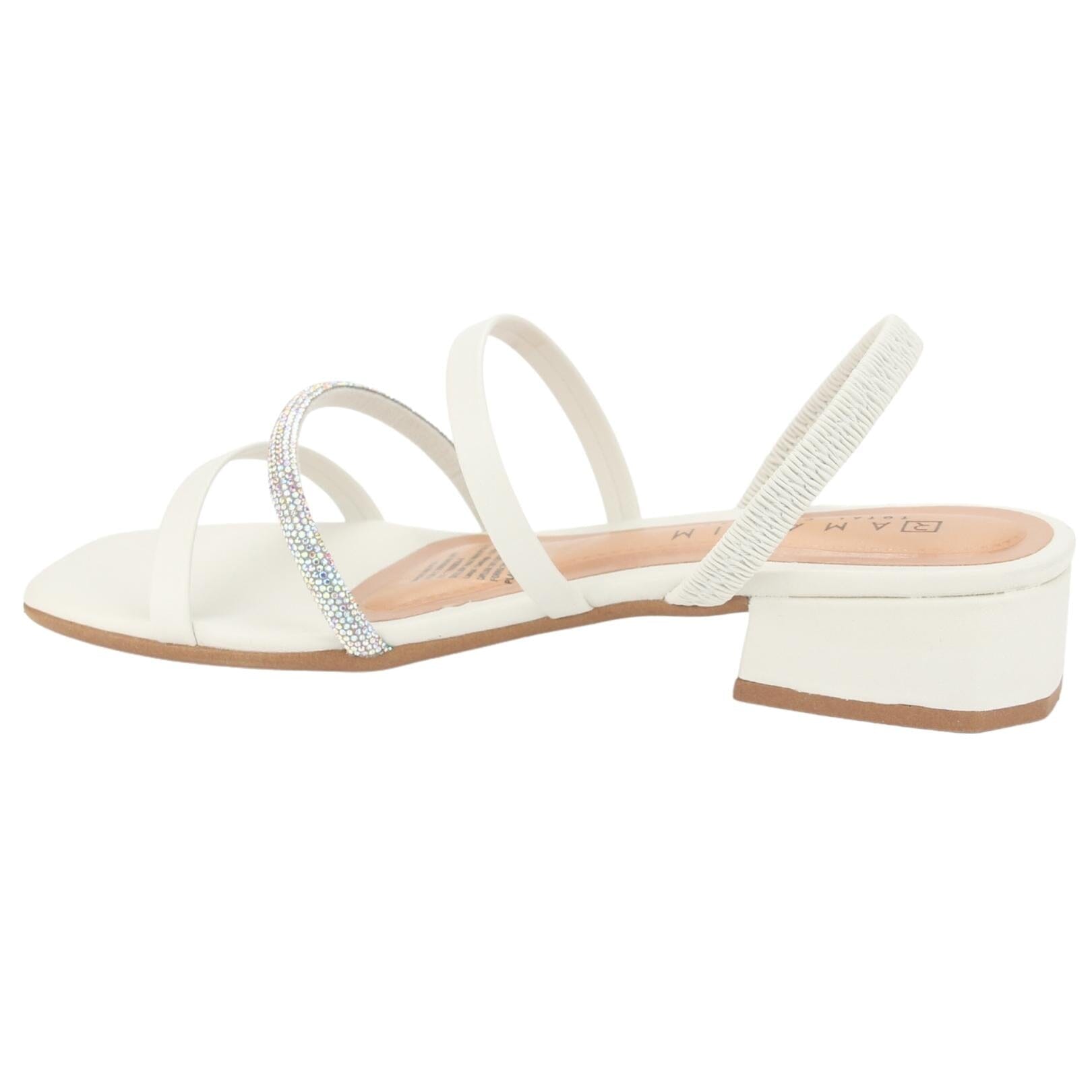 Sandalia Ramarim Mujer 2348221 Blanco Casual Sandalias Taco Ramarim