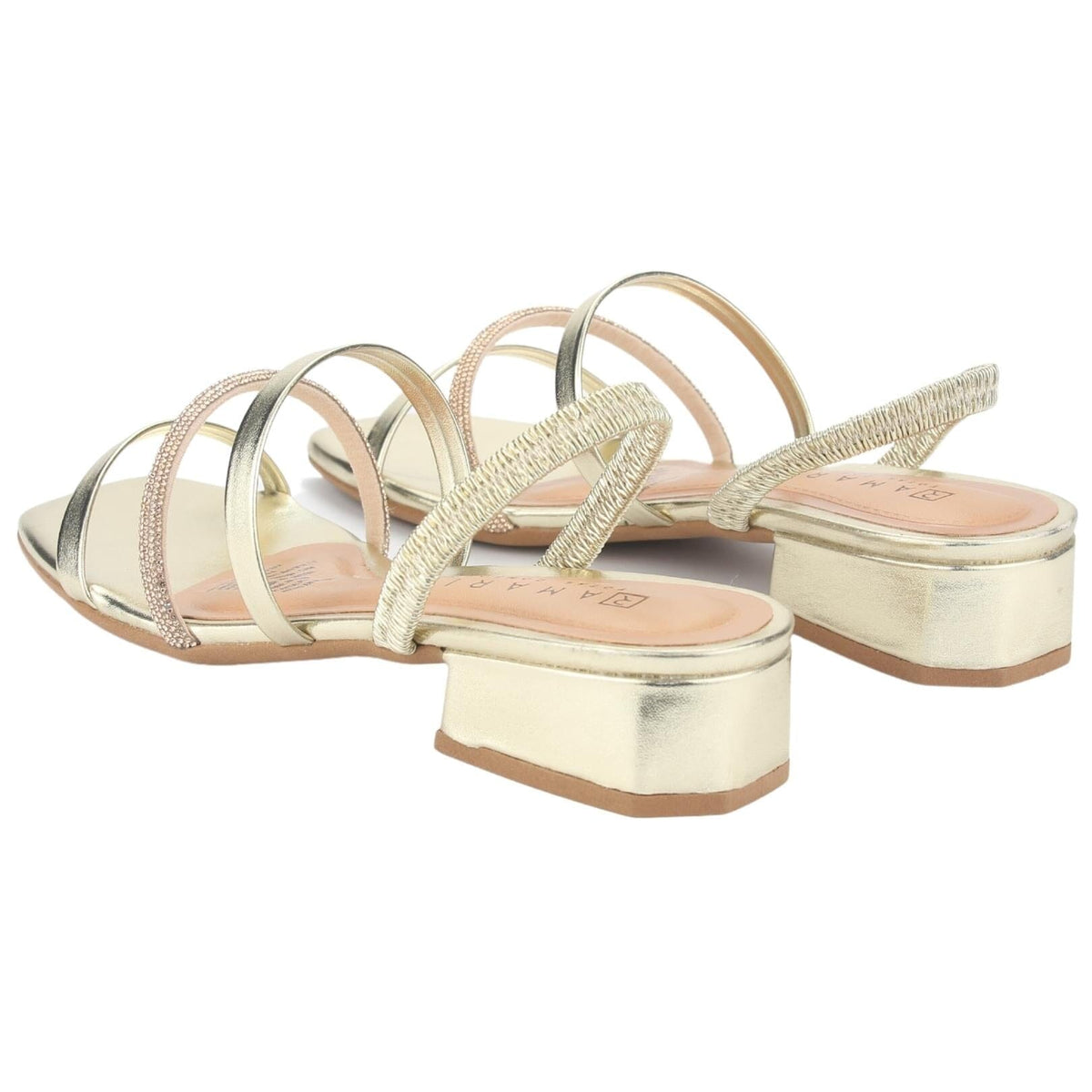 Sandalia Ramarim Mujer 2348221 Dorado Casual Sandalias Taco Ramarim 