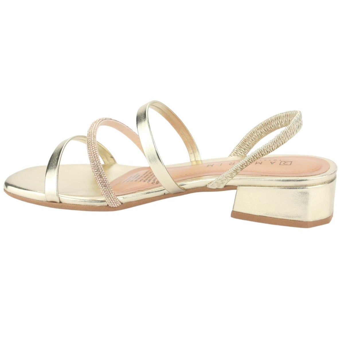 Sandalia Ramarim Mujer 2348221 Dorado Casual Sandalias Taco Ramarim 
