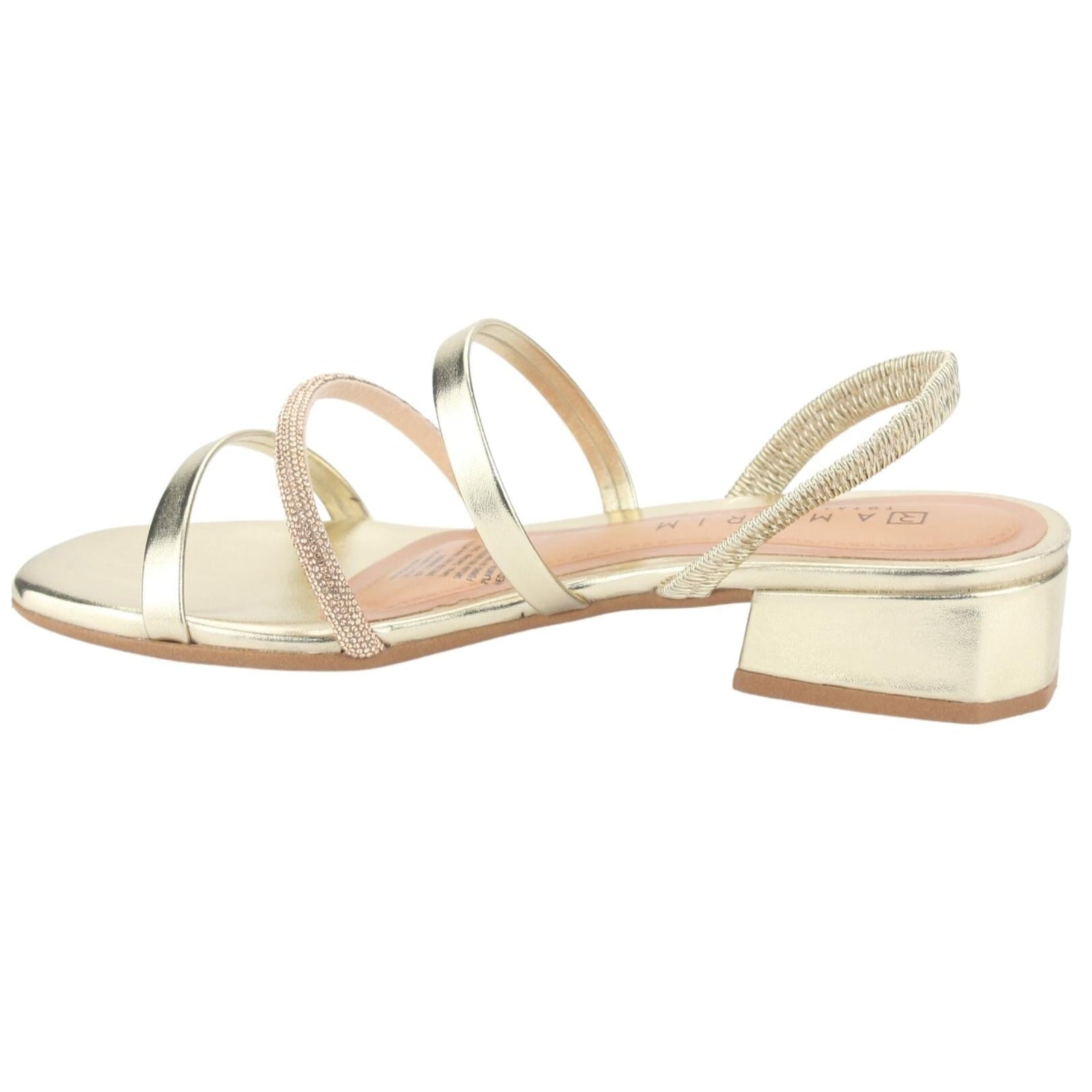 Sandalia Ramarim Mujer 2348221 Dorado Casual Sandalias Taco Ramarim 