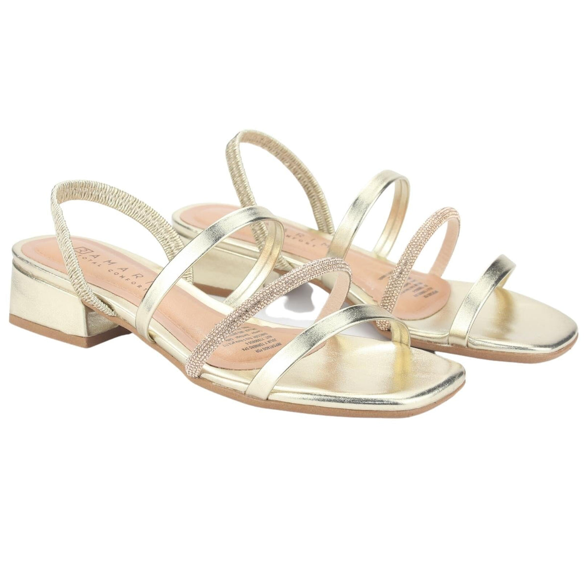 Sandalia Ramarim Mujer 2348221 Dorado Casual Sandalias Taco Ramarim 