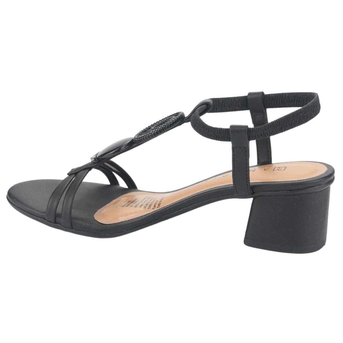 Sandalia Ramarim Mujer 235224 Negro Casual Sandalias Taco Ramarim 