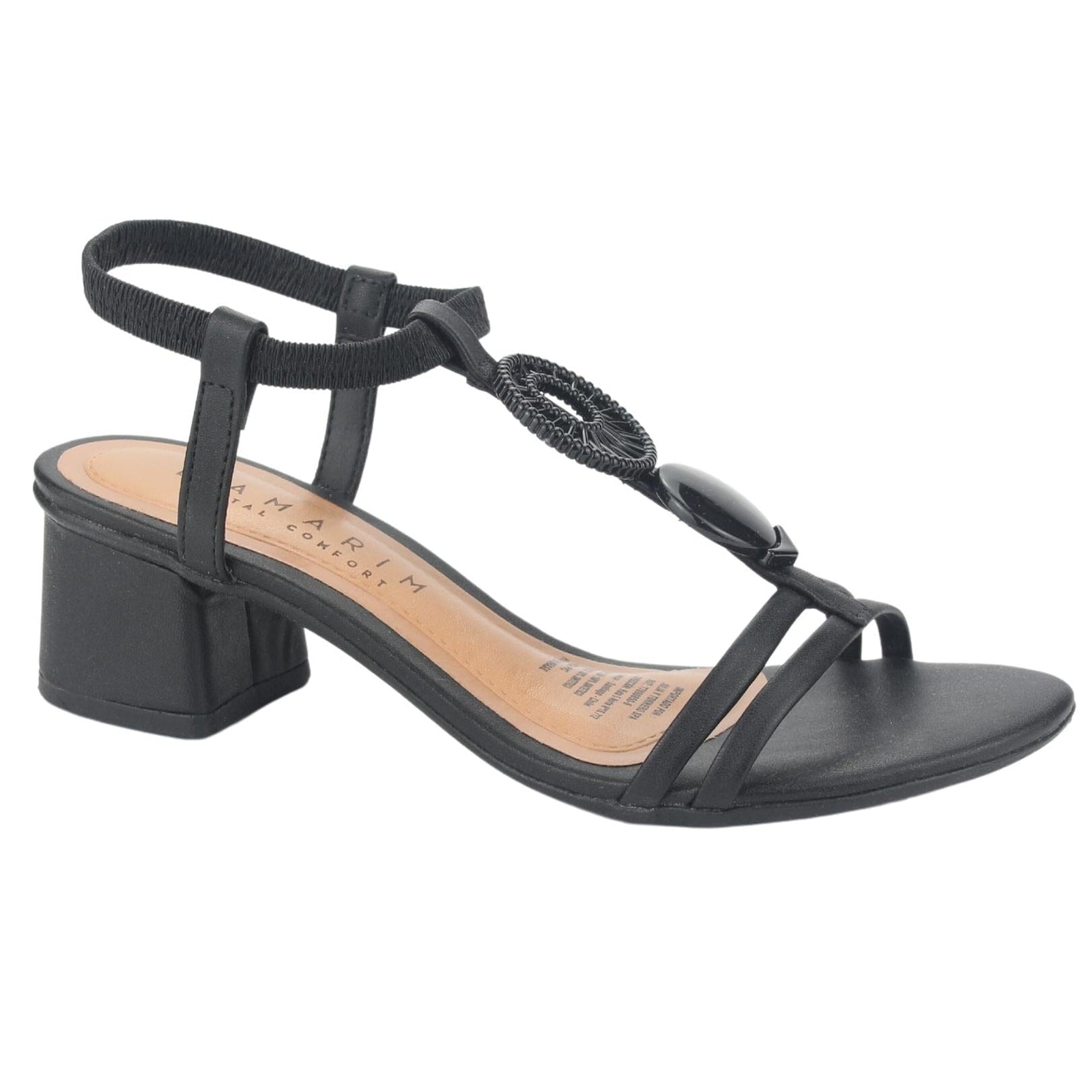 Sandalia Ramarim Mujer 235224 Negro Casual Sandalias Taco Ramarim 