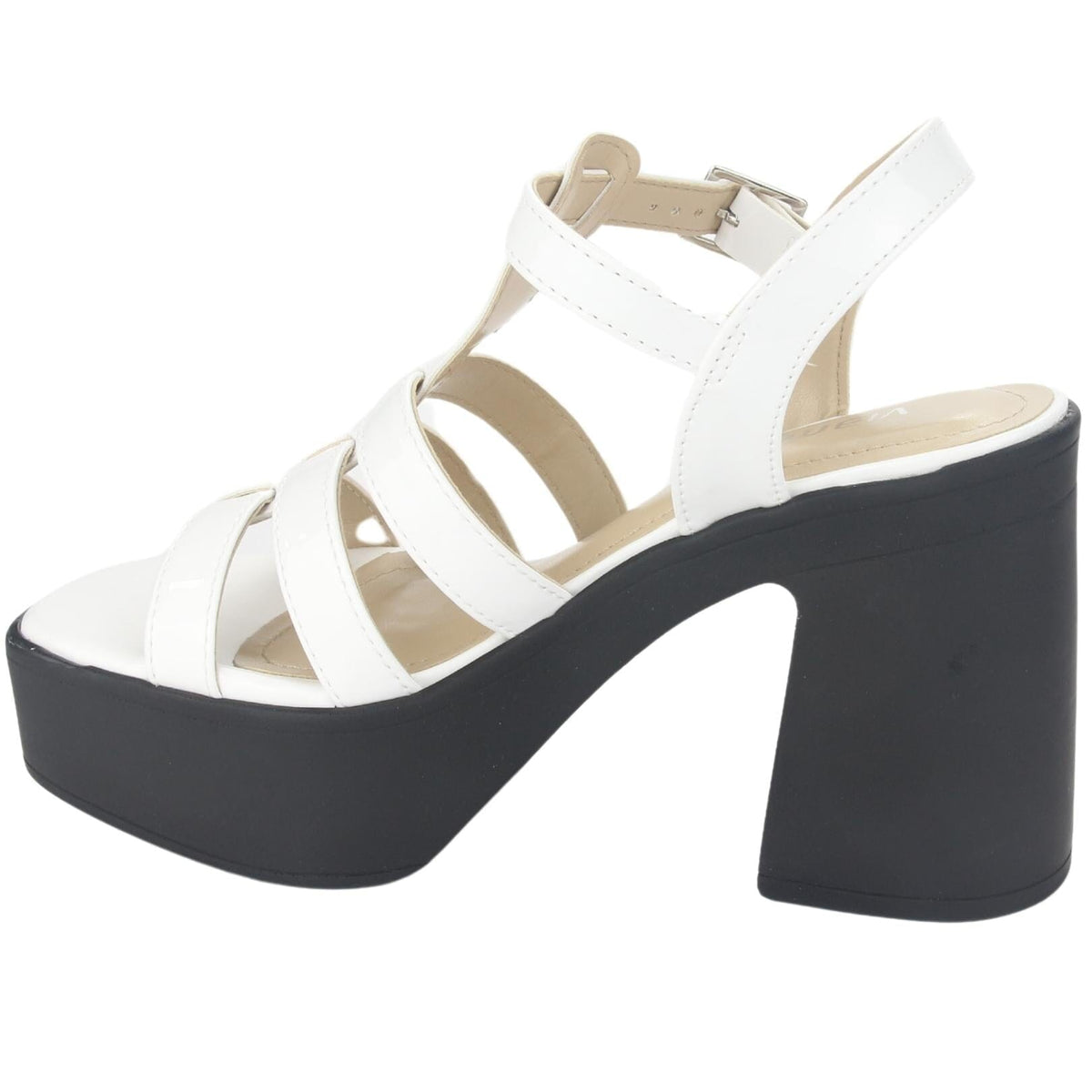 Sandalia Via Marte Mujer 23-11104 V Branco Casual Sandalias Plataforma Via Marte 