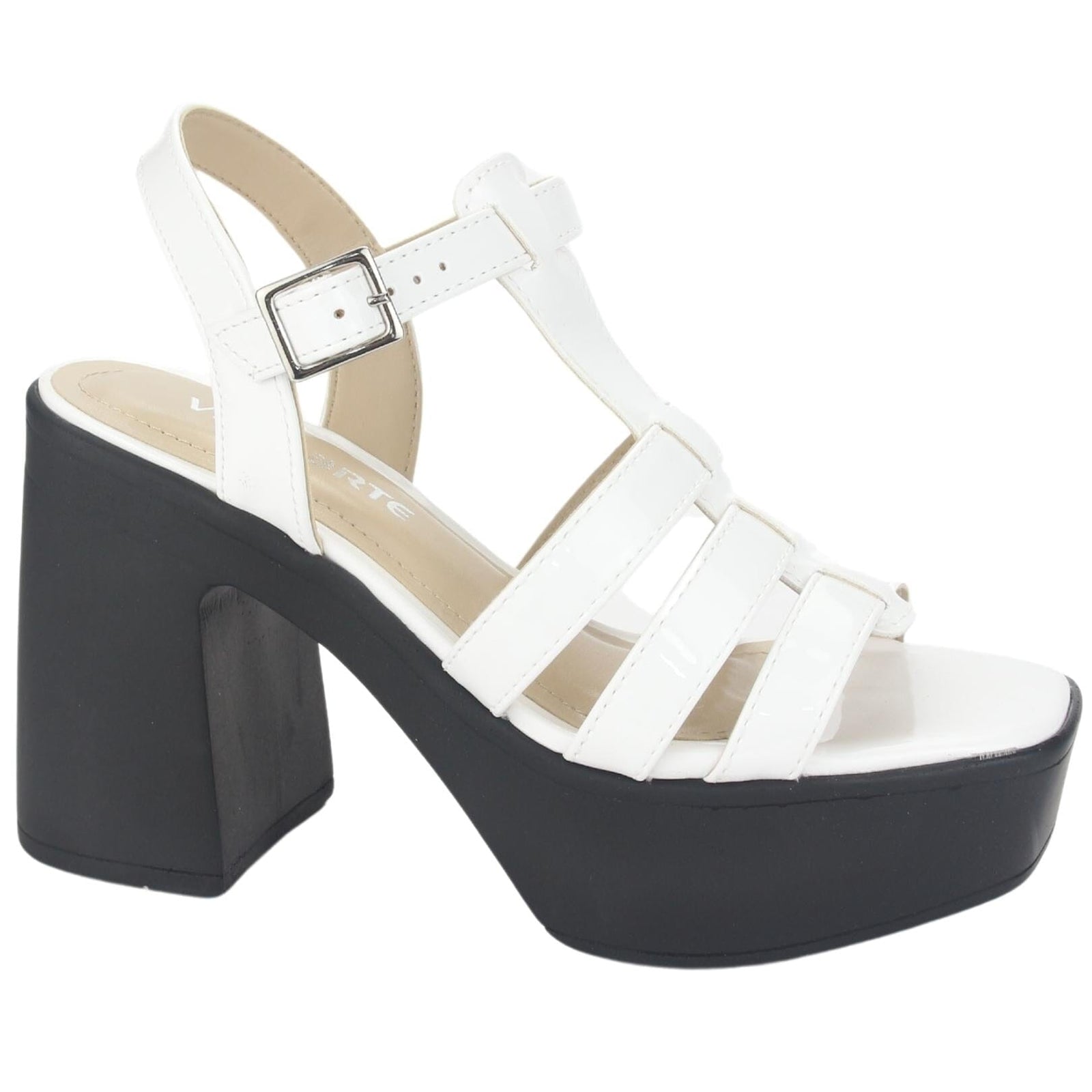 Sandalia Via Marte Mujer 23-11104 V Branco Casual Sandalias Plataforma Via Marte 