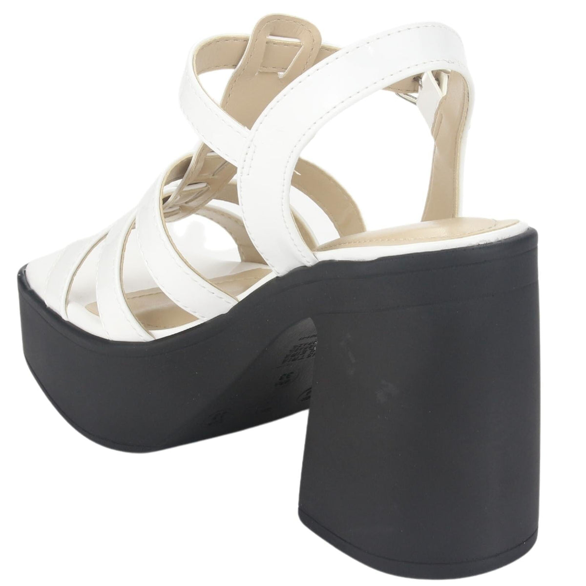 Sandalia Via Marte Mujer 23-11104 V Branco Casual Sandalias Plataforma Via Marte 