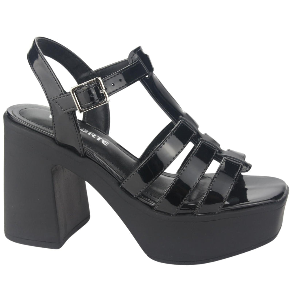 Sandalia Via Marte Mujer 23-11104 V Preto Casual