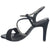 Sandalia Via Marte Mujer 23-17703 Preto Casual Sandalias Taco Via Marte 