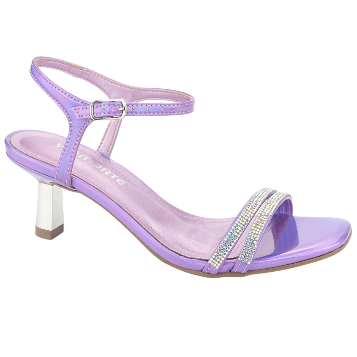 Sandalia Via Marte Mujer 23-18504 Rosa Casual Sandalias Taco Via Marte 