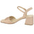 Sandalia Via Marte Mujer 23-9708 Creme Casual Sandalias Taco Via Marte