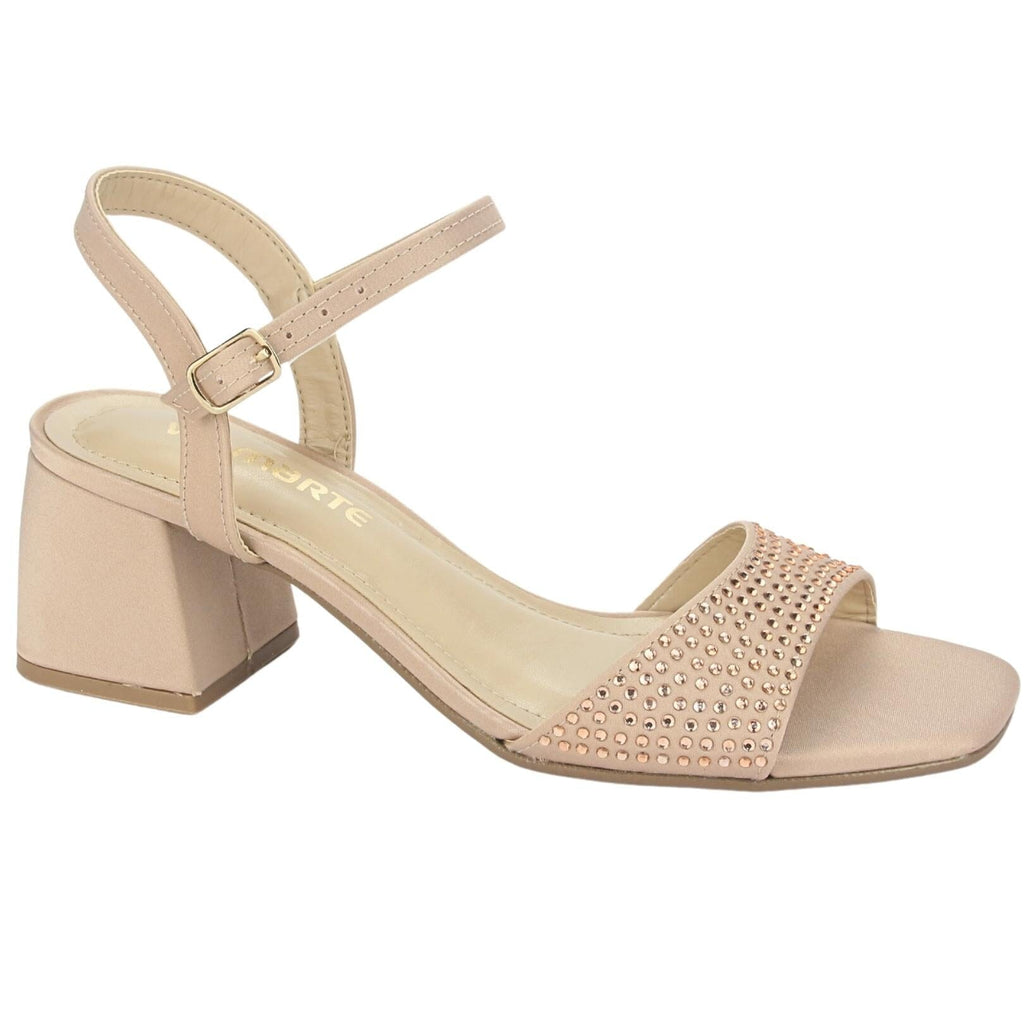 Sandalia Via Marte Mujer 23-9708 Creme Casual