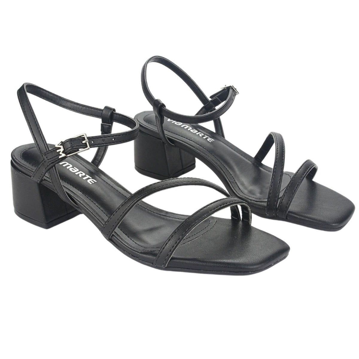 Sandalia Via Marte Mujer 23-9801 N Preto Casual Sandalias Via Marte 