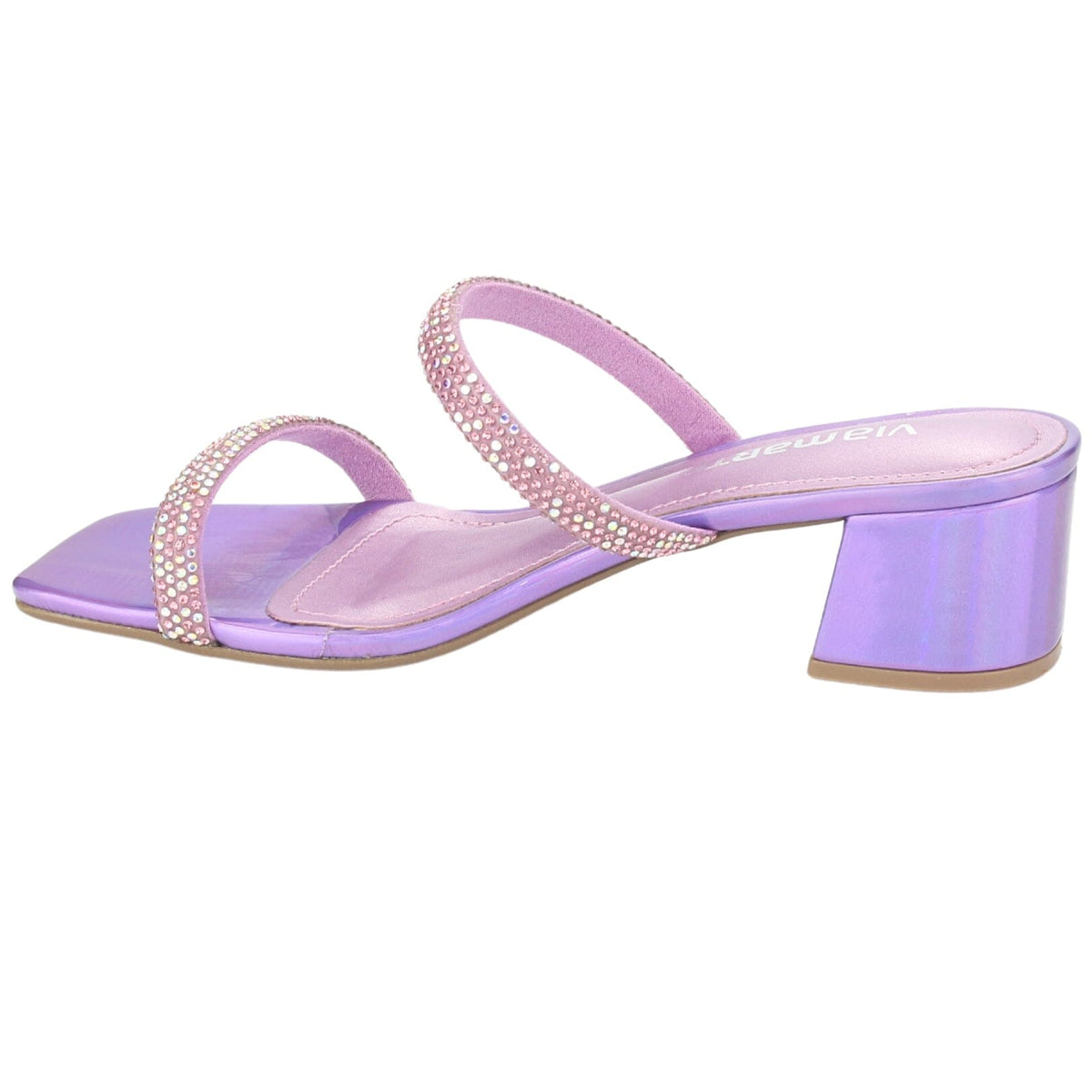 Sandalia Via Marte Mujer 23-9810 Rosa Casual Sandalias Taco Via Marte 