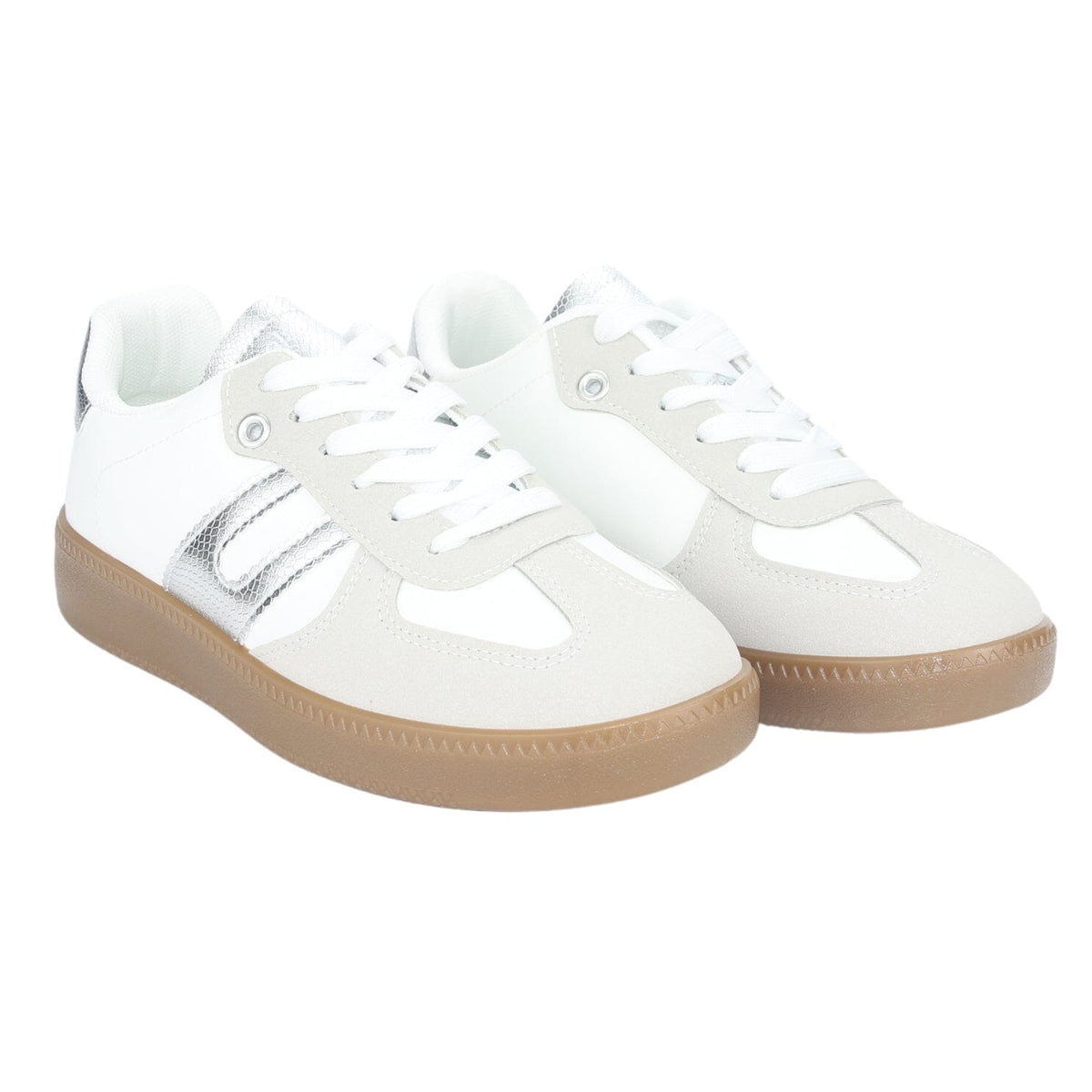 Zapatilla Chalada Mujer Antu-2 Blanco Plata Urbano Zapatillas Chalada 