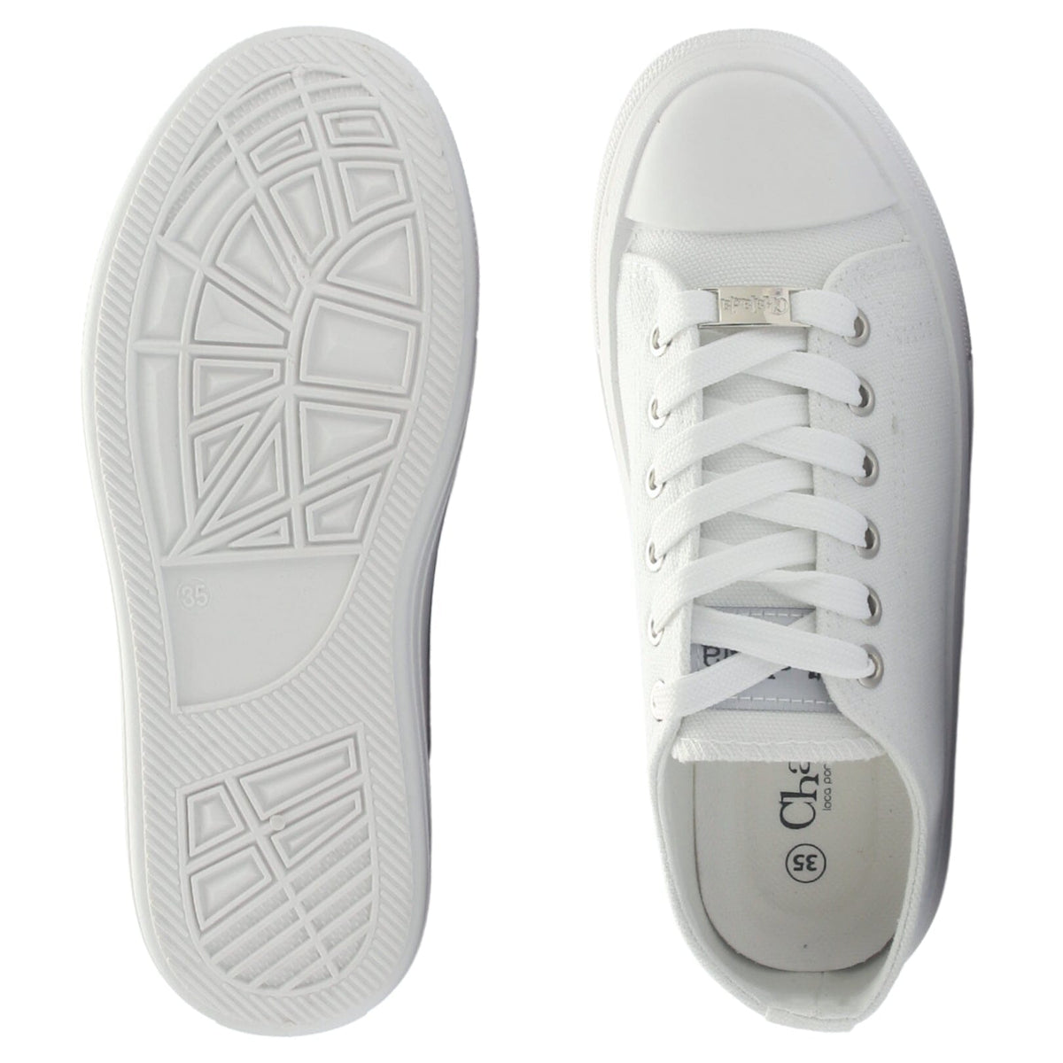 Zapatilla Chalada Mujer Clu-10 Blanco Plataforma Zapatillas Chalada 