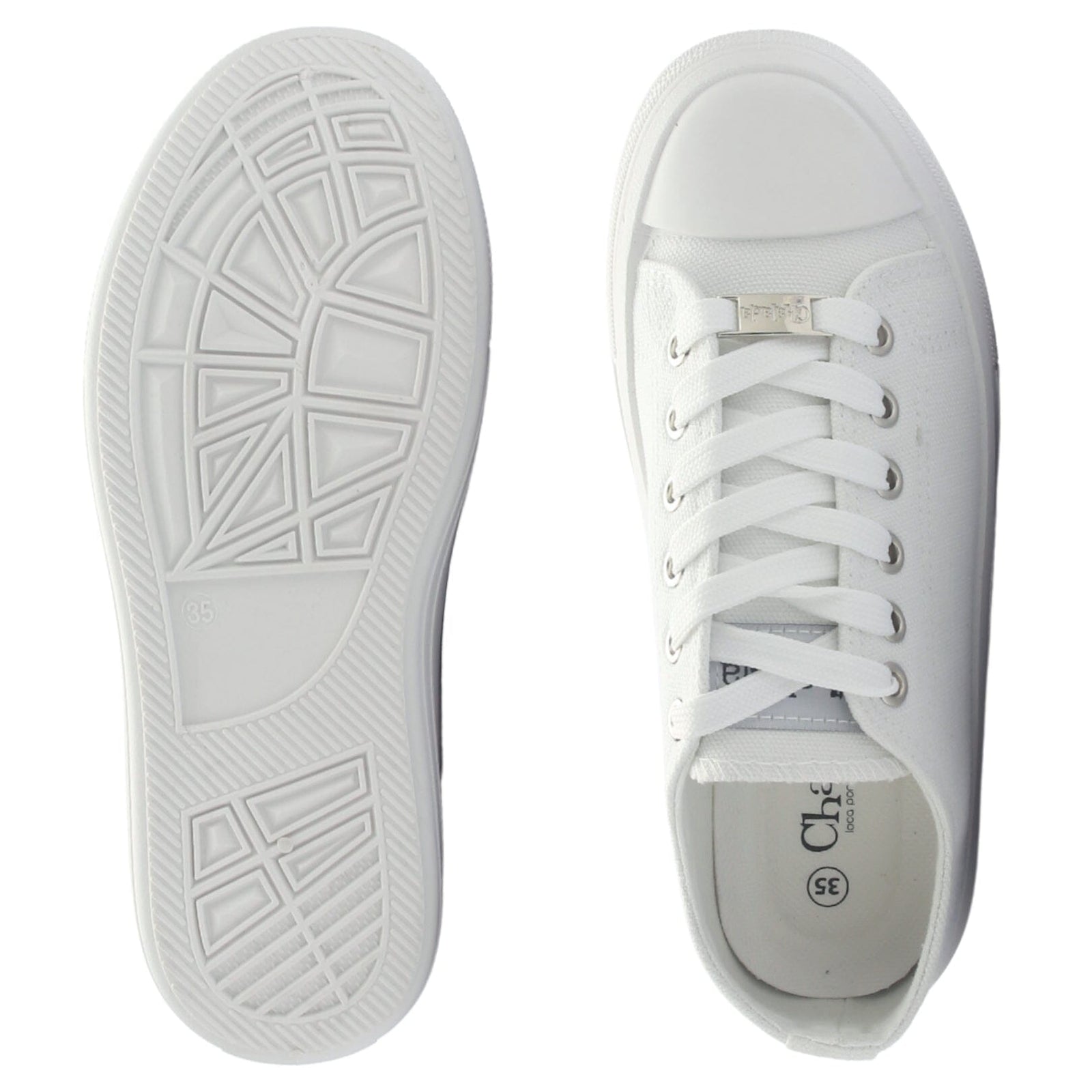 Zapatilla Chalada Mujer Clu-10 Blanco Plataforma Zapatillas Chalada 