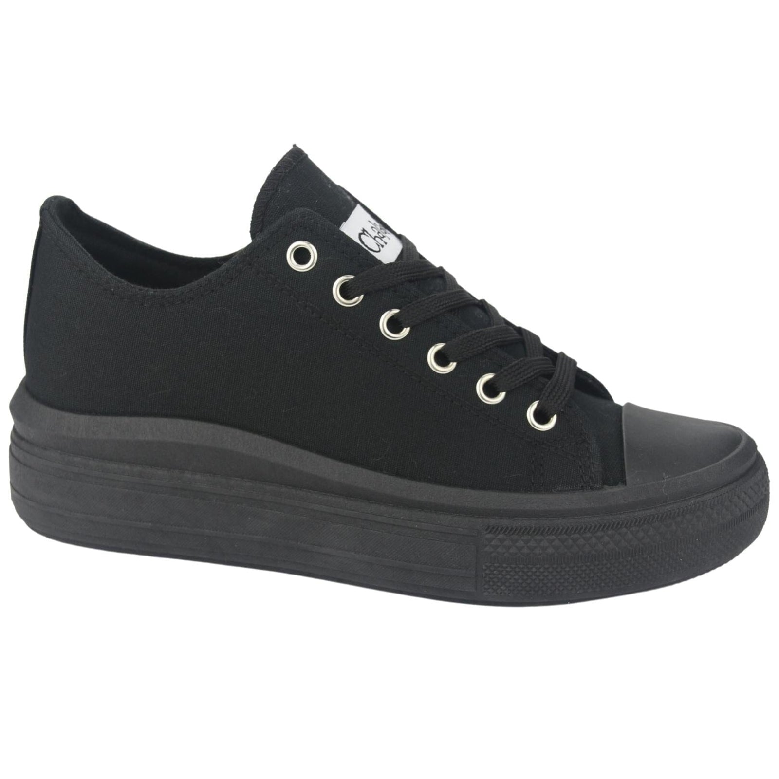 Zapatilla Chalada Mujer Clu-10 Negro Plataforma Zapatillas Chalada 