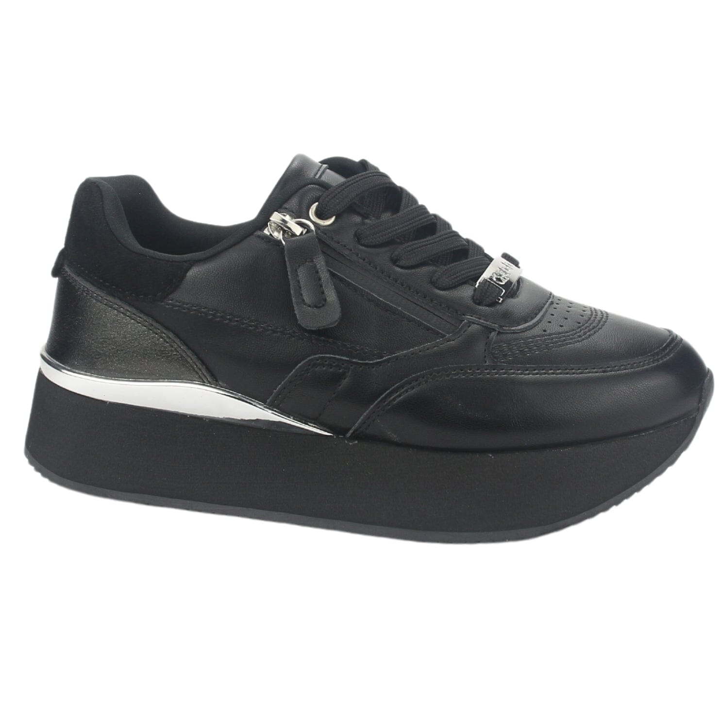 Zapatilla Chalada Mujer Friki-2 Negro Urbano Zapatillas Chalada 