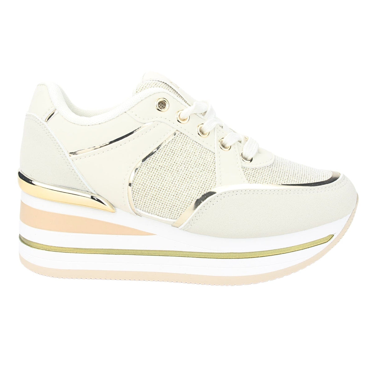 Zapatilla Chalada Mujer Jettix-3 Dorado Urbano Zapatillas Urbanas Chalada 