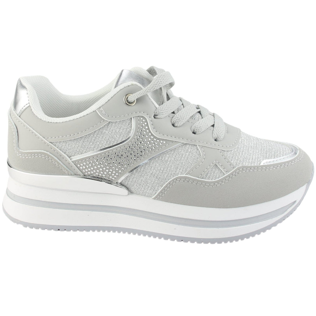 Zapatilla Chalada Mujer Jettixlow1 Plateado Urbano Zapatillas Chalada 