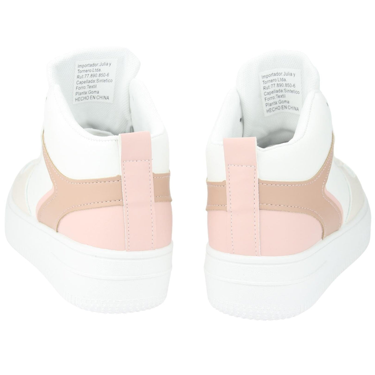 Zapatilla Chalada Mujer Joggo-5 Blanco Rosado Urbano Zapatillas Chalada 
