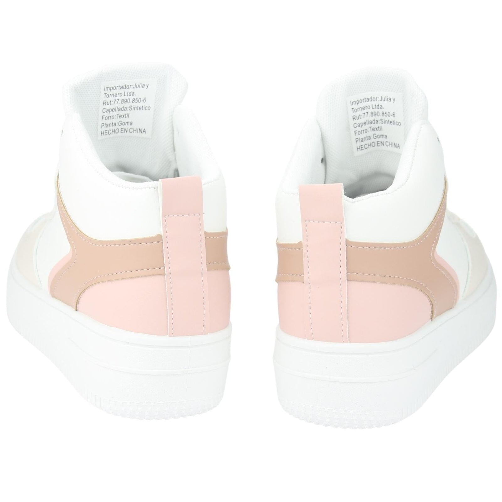 Zapatilla Chalada Mujer Joggo-5 Blanco Rosado Urbano Zapatillas Chalada 