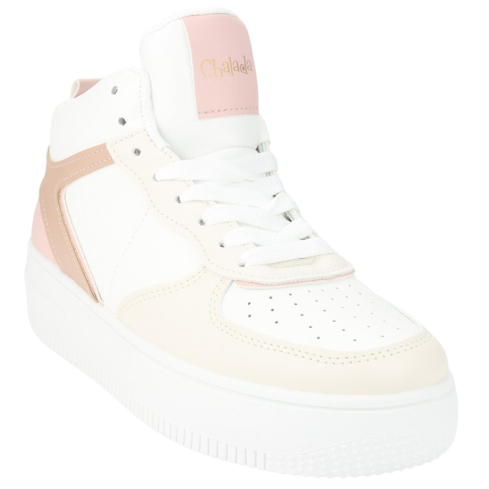 Zapatilla Chalada Mujer Joggo-5 Blanco Rosado Urbano Zapatillas Chalada 