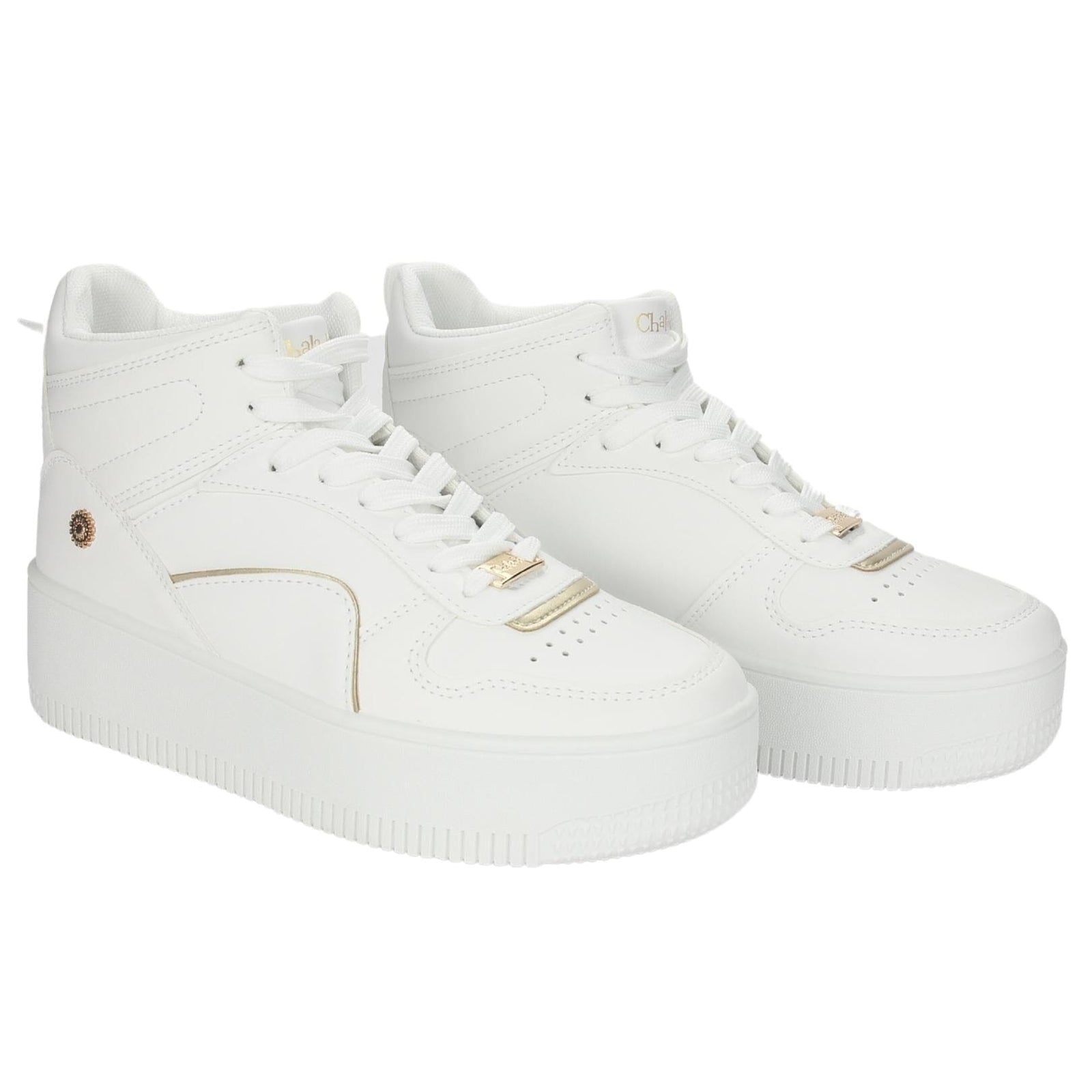 Zapatilla Chalada Mujer Metta-9 Blanco Oro Urbano Zapatillas Urbanas Chalada 