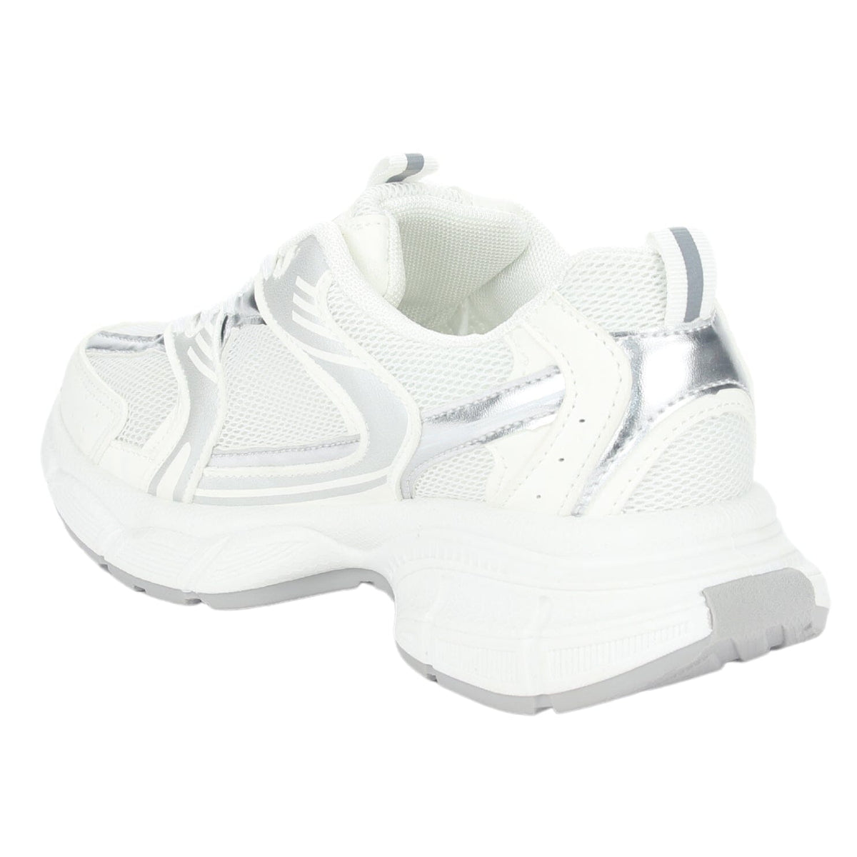 Zapatilla Chalada Mujer New-5 Blanco Plata Urbano Zapatillas Chalada 