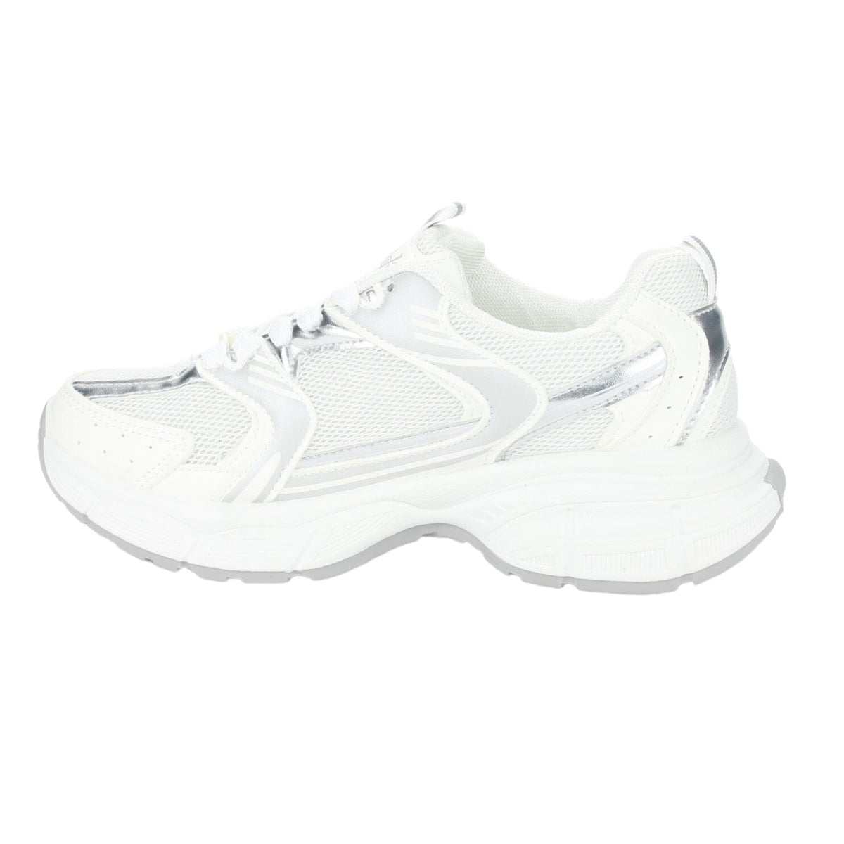 Zapatilla Chalada Mujer New-5 Blanco Plata Urbano Zapatillas Chalada 