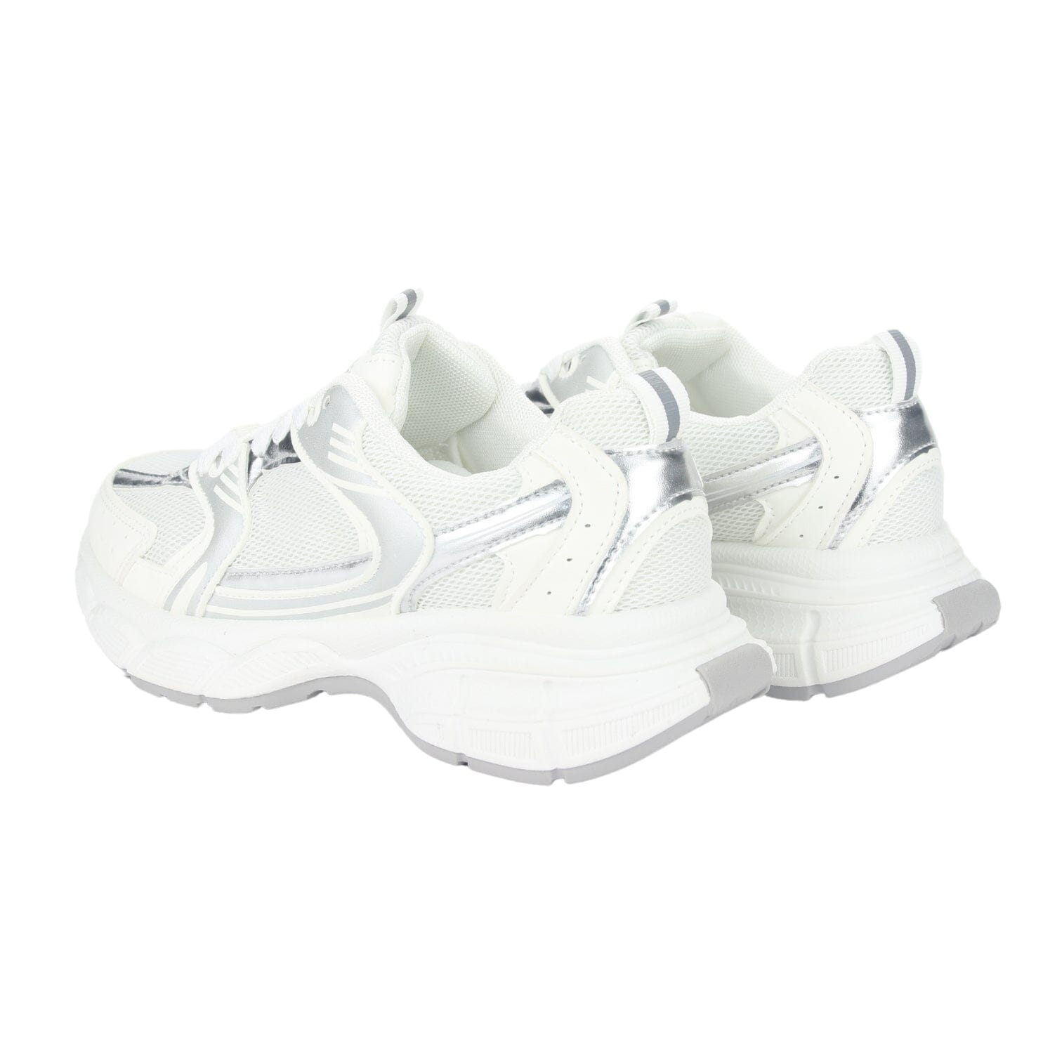 Zapatilla Chalada Mujer New-5 Blanco Plata Urbano Zapatillas Chalada 