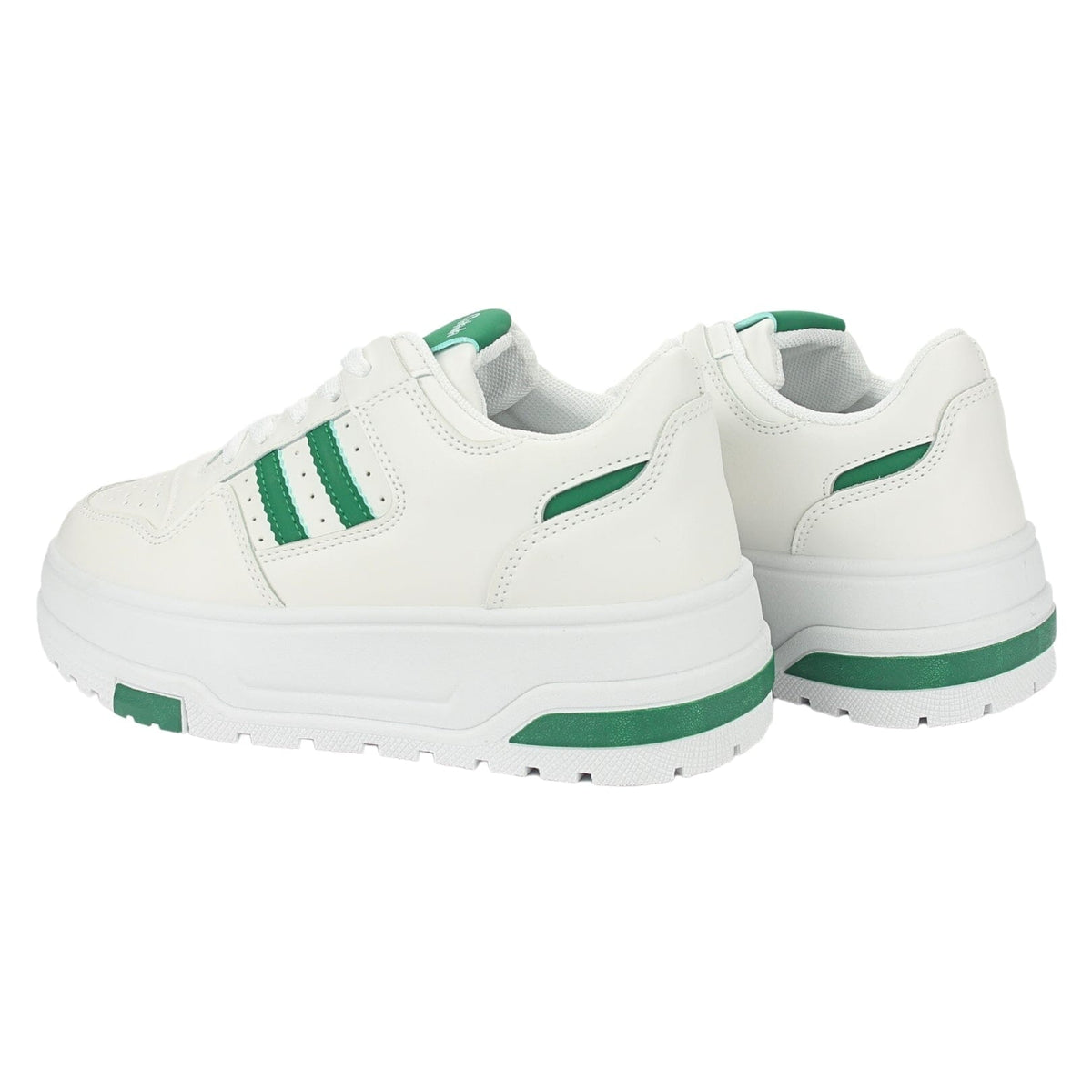 Zapatilla Chalada Mujer Trume-1 Blanco Verde Casual Zapatillas Urbanas Chalada 