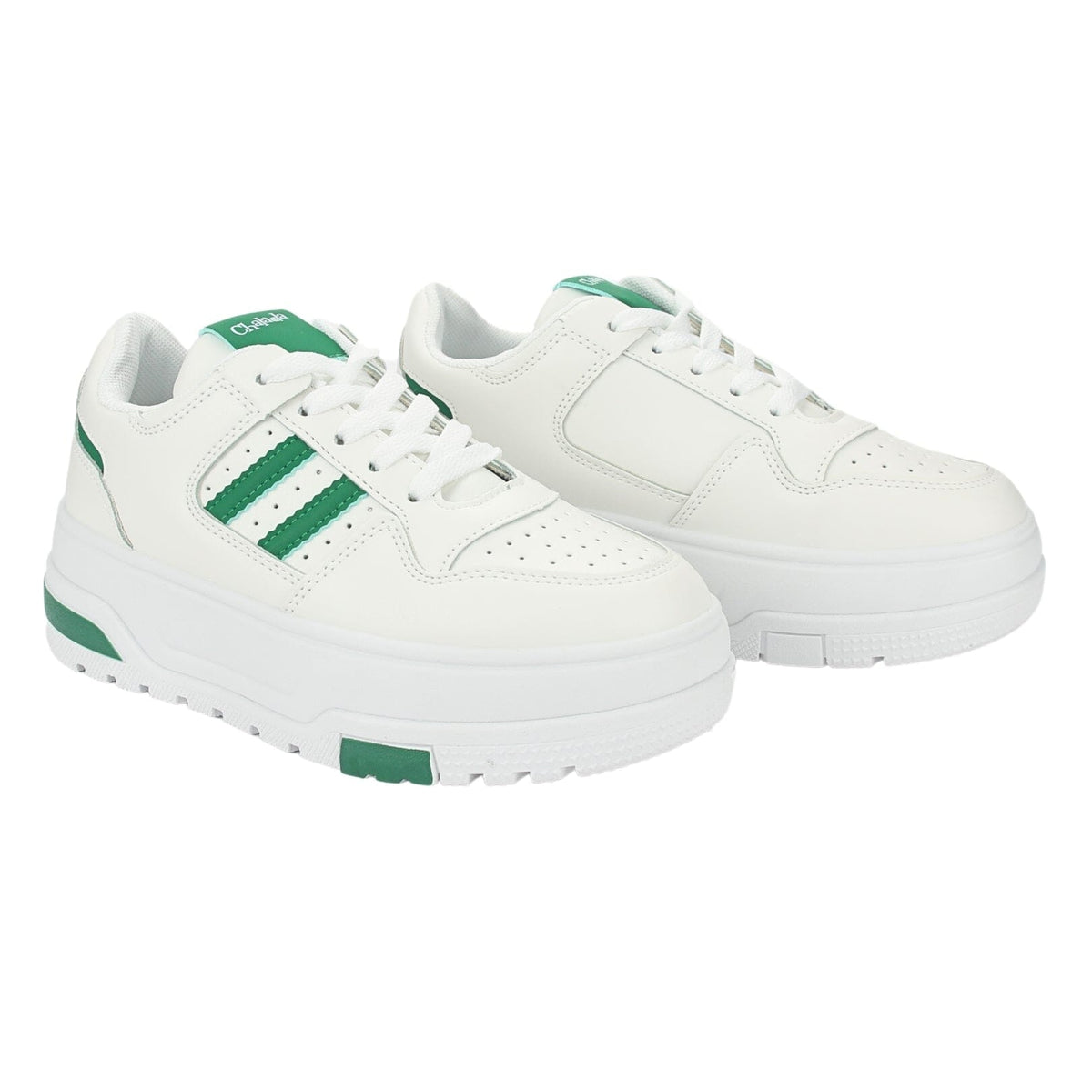 Zapatilla Chalada Mujer Trume-1 Blanco Verde Casual Zapatillas Urbanas Chalada 