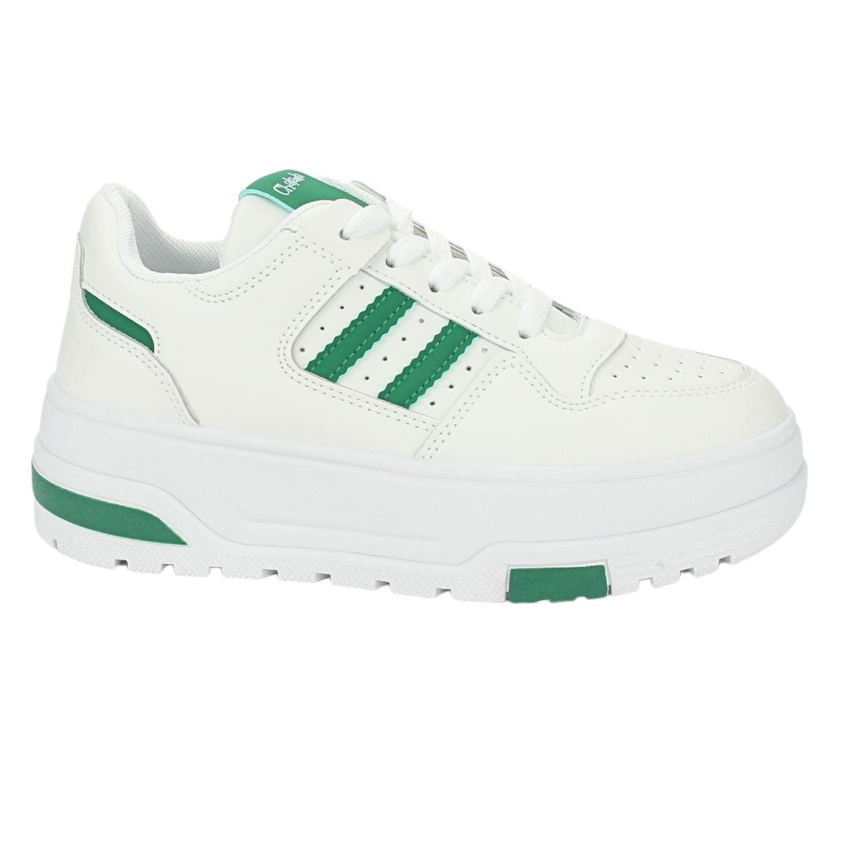 Zapatilla Chalada Mujer Trume-1 Blanco Verde Casual Zapatillas Urbanas Chalada 