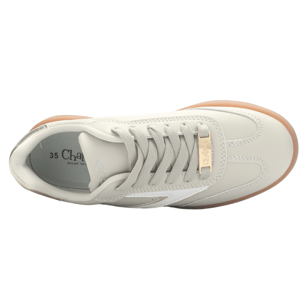 Zapatilla Mujer Chalada Alexia-7 Beige Urbano Zapatillas Chalada 