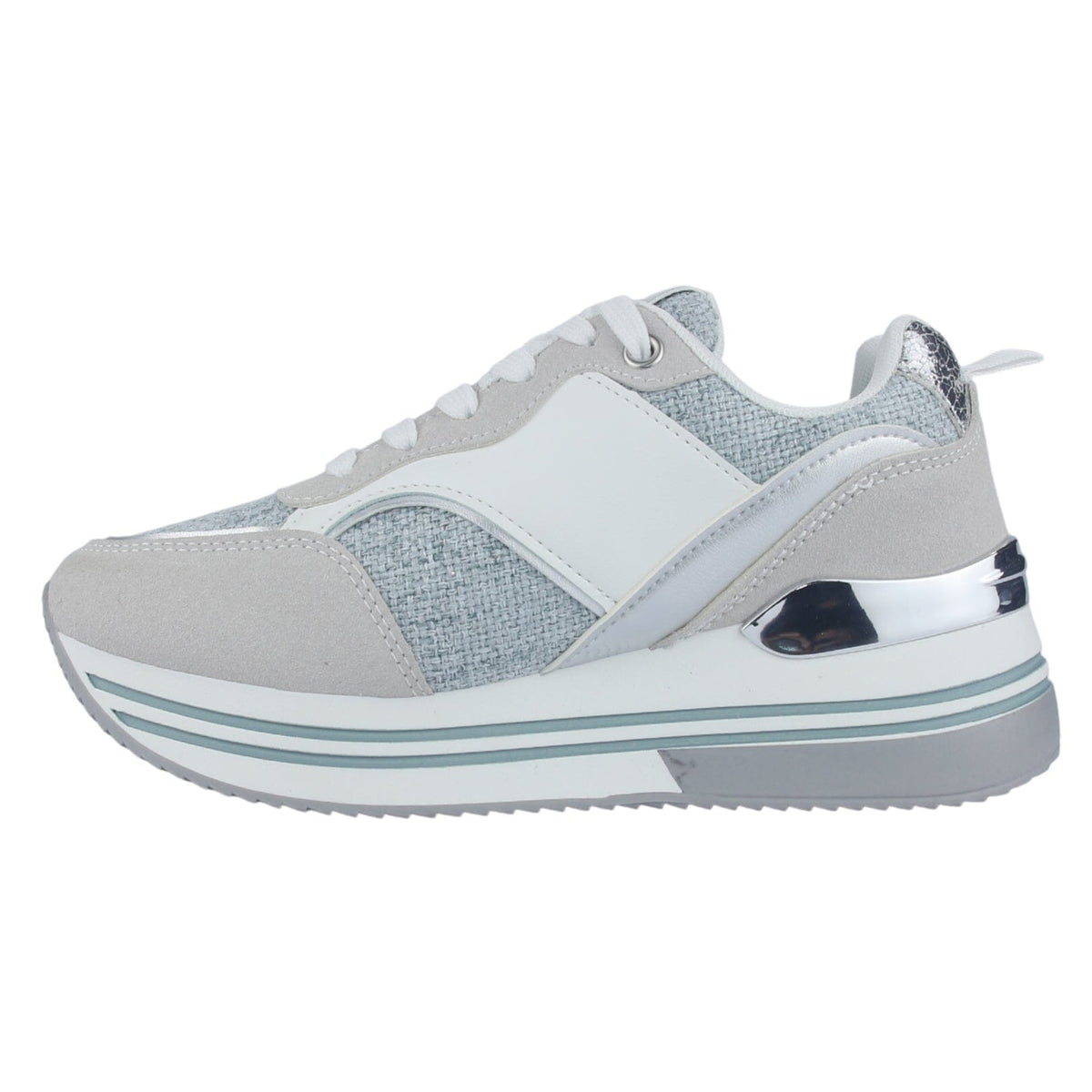 Zapatilla Mujer Chalada Jettixlow2 Blanco/Celeste Urbano Zapatillas Chalada 