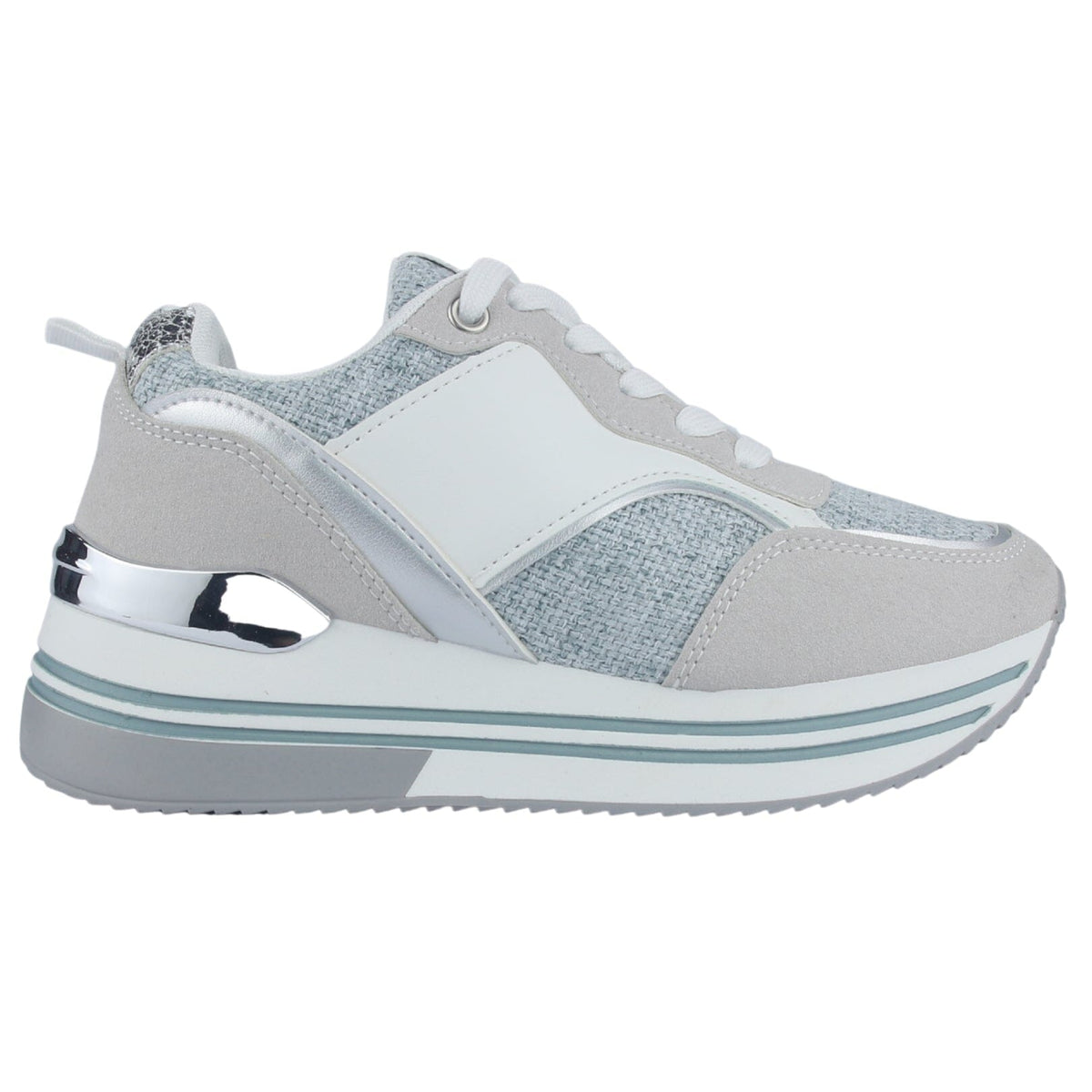 Zapatilla Mujer Chalada Jettixlow2 Blanco/Celeste Urbano Zapatillas Chalada 