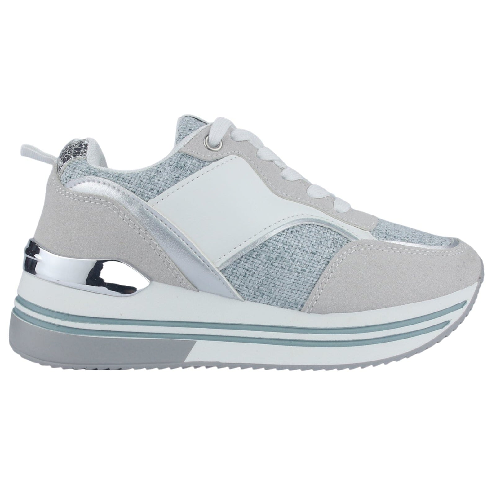 Zapatilla Mujer Chalada Jettixlow2 Blanco/Celeste Urbano Zapatillas Chalada 