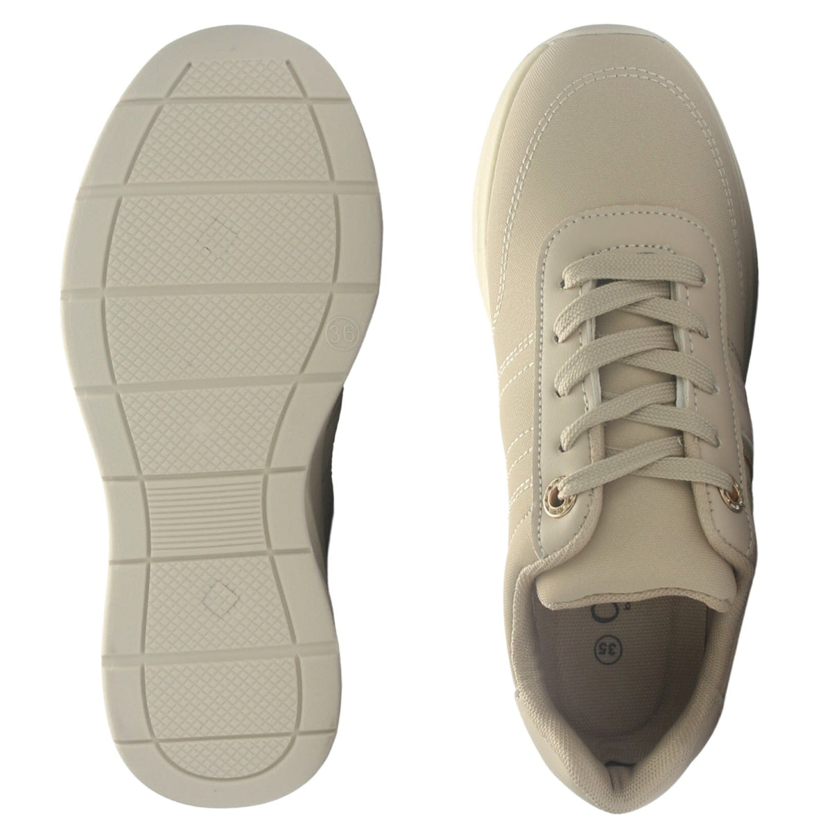 Zapatilla Mujer Chalada Juna-5 Beige Urbano Zapatillas Chalada 