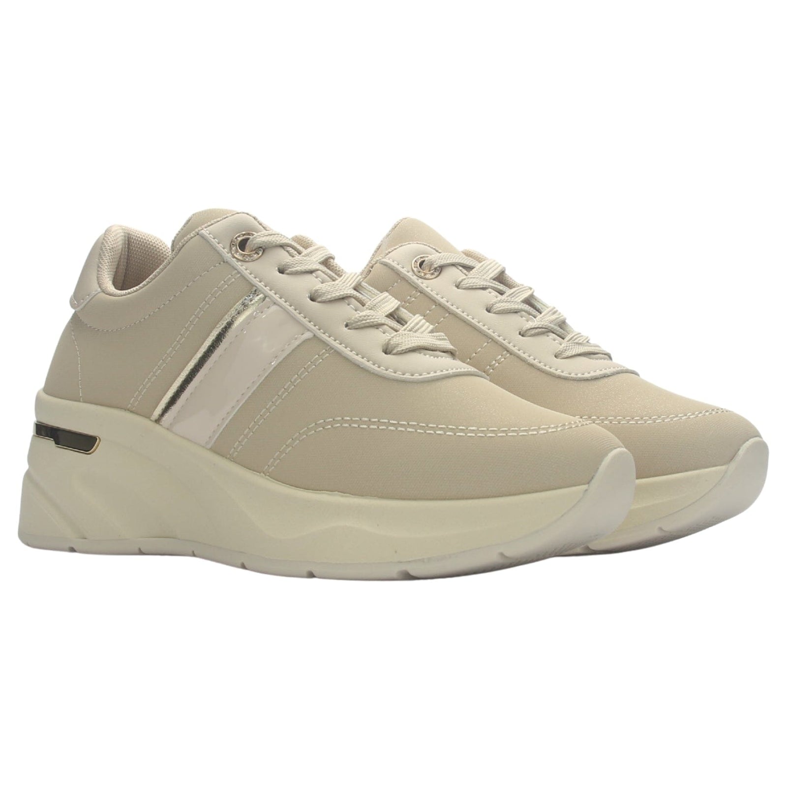 Zapatilla Mujer Chalada Juna-5 Beige Urbano Zapatillas Chalada 