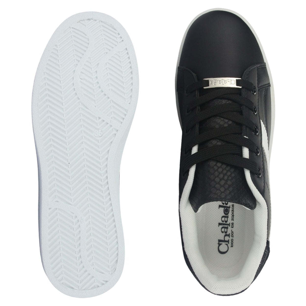 Zapatilla Mujer Urbano Negro/Blanco Chalada Pita-1 Zapatillas Chalada 