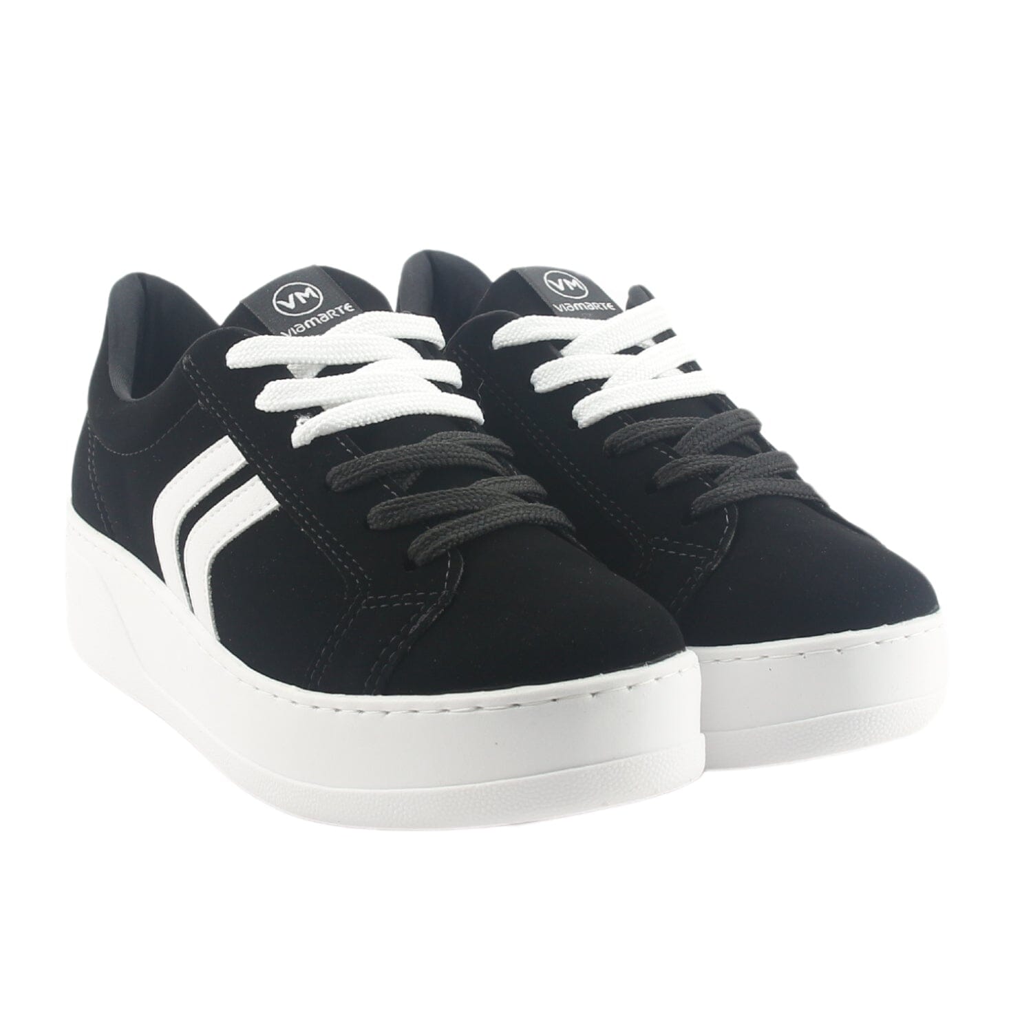 Zapatilla Via Marte Mujer 023-011-01 Negro Casual Zapatillas Via Marte 