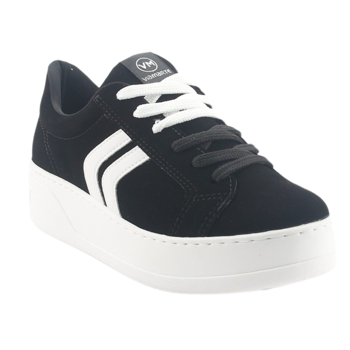 Zapatilla Via Marte Mujer 023-011-01 Negro Casual Zapatillas Via Marte 