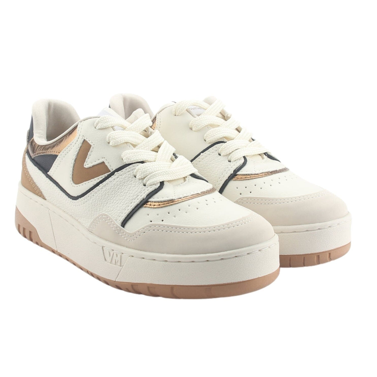 Zapatilla Via Marte Mujer 042-004-06 Beige Casual Zapatillas Via Marte 